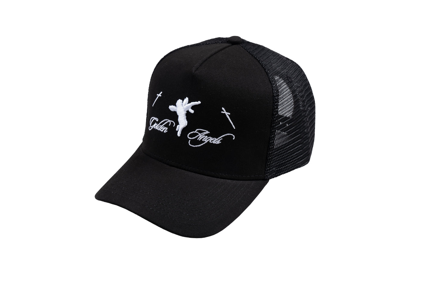 GA® Black Script Trucker Hat