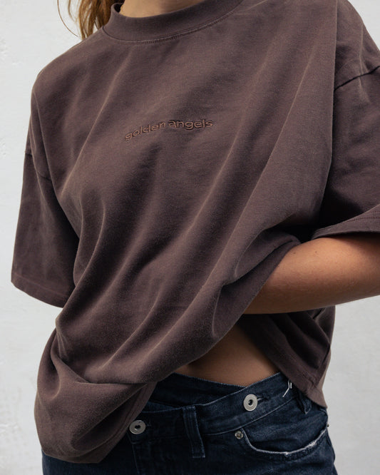 GA® Boxy Washed Brown Tee