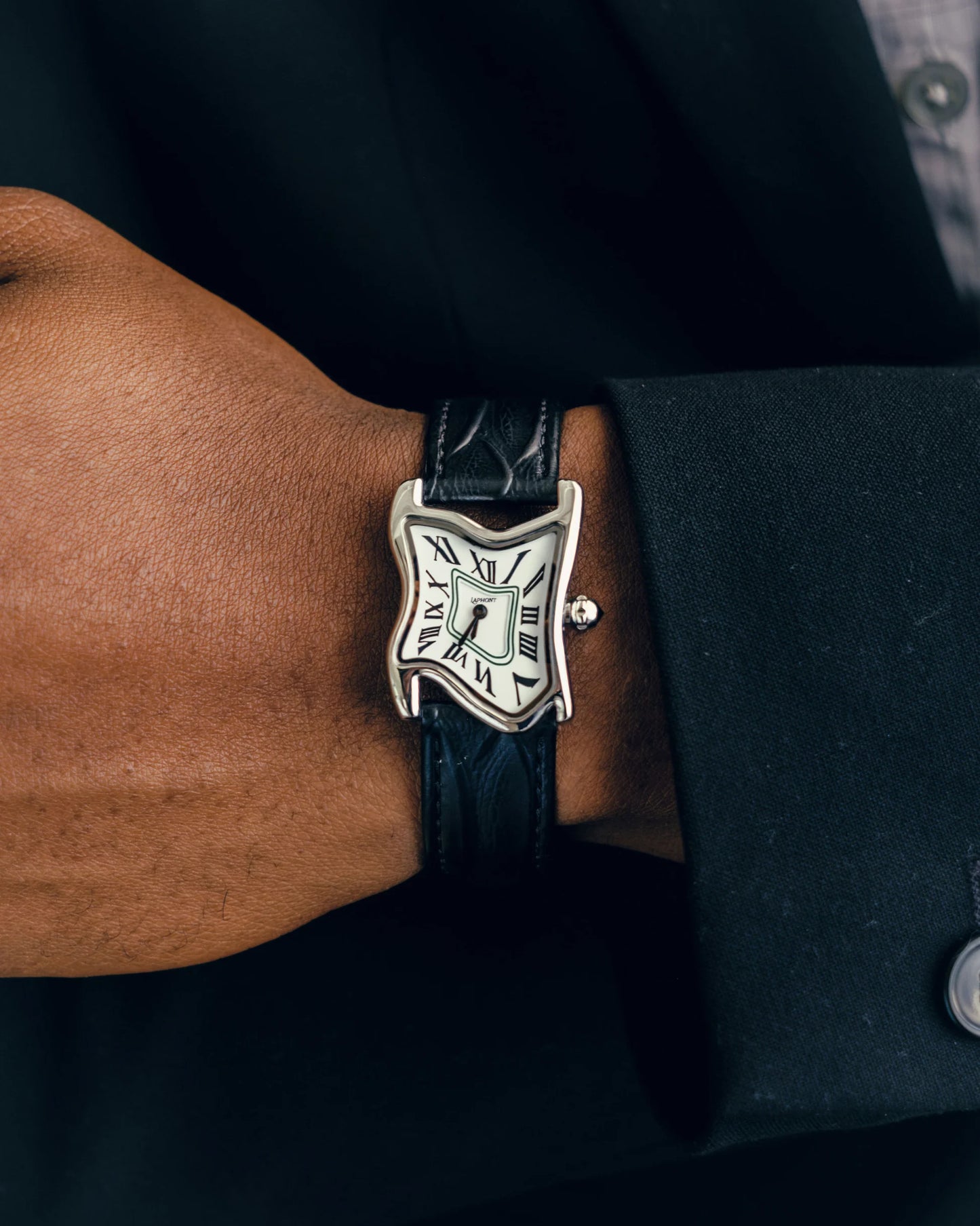 Laphont Square Melting Watch Small Silver