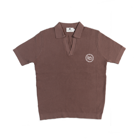 GA® Knitted Dark Mocha Polo