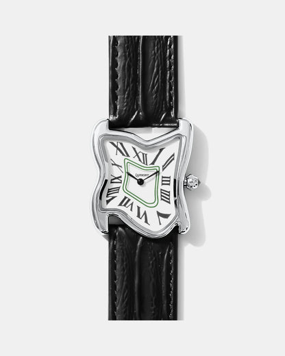 Laphont Square Melting Watch Large Silver