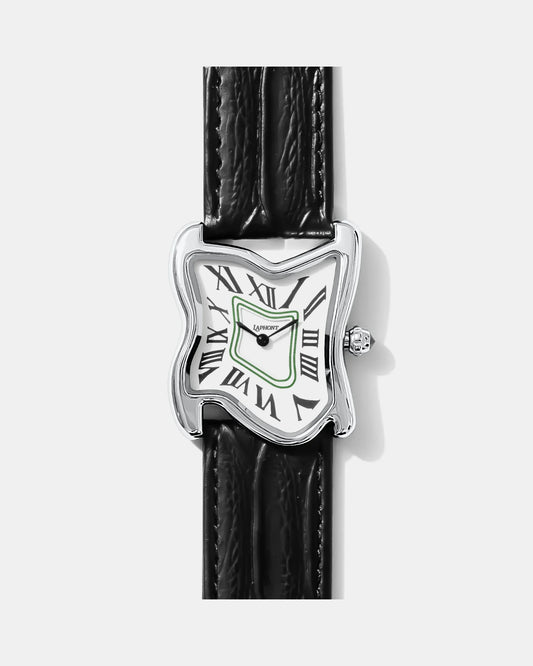 Laphont Square Melting Watch Large Silver