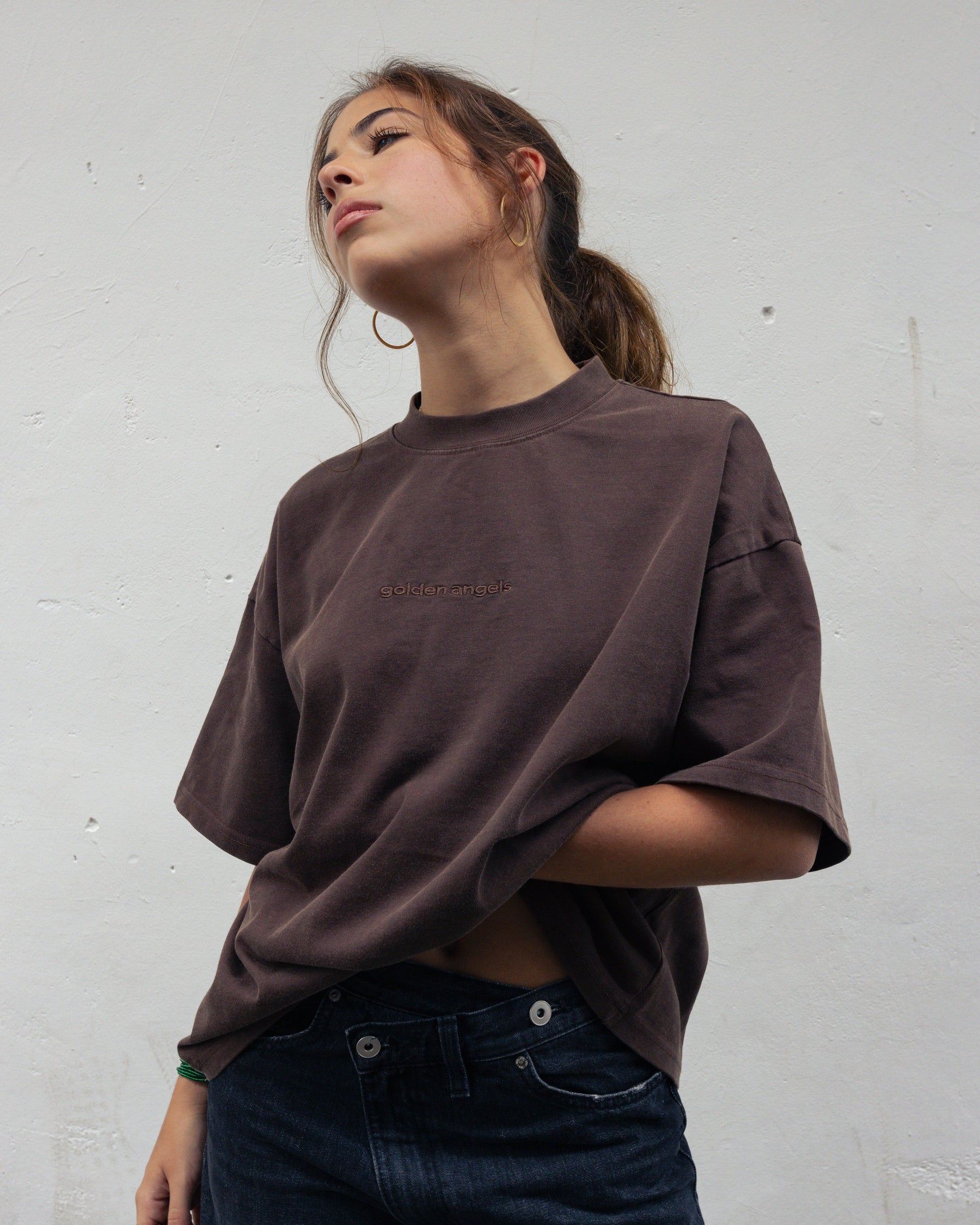 GA® Boxy Washed Brown Tee