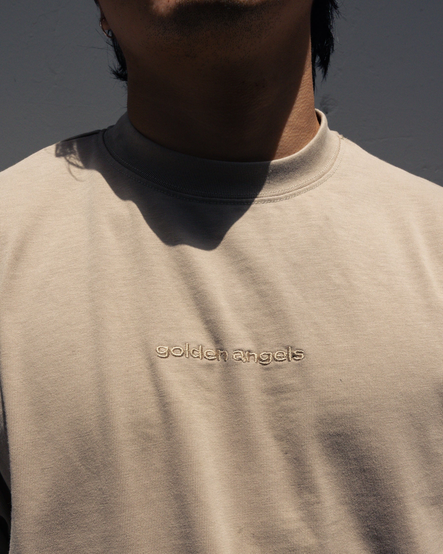 GA® Boxy Washed Cream Tee