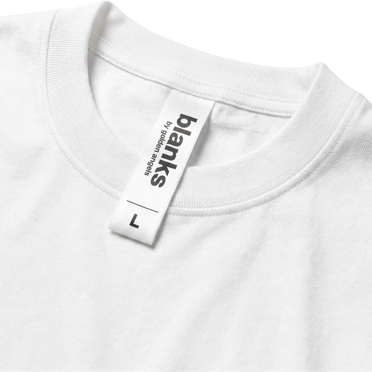 Golden Oversized Blank Tee White