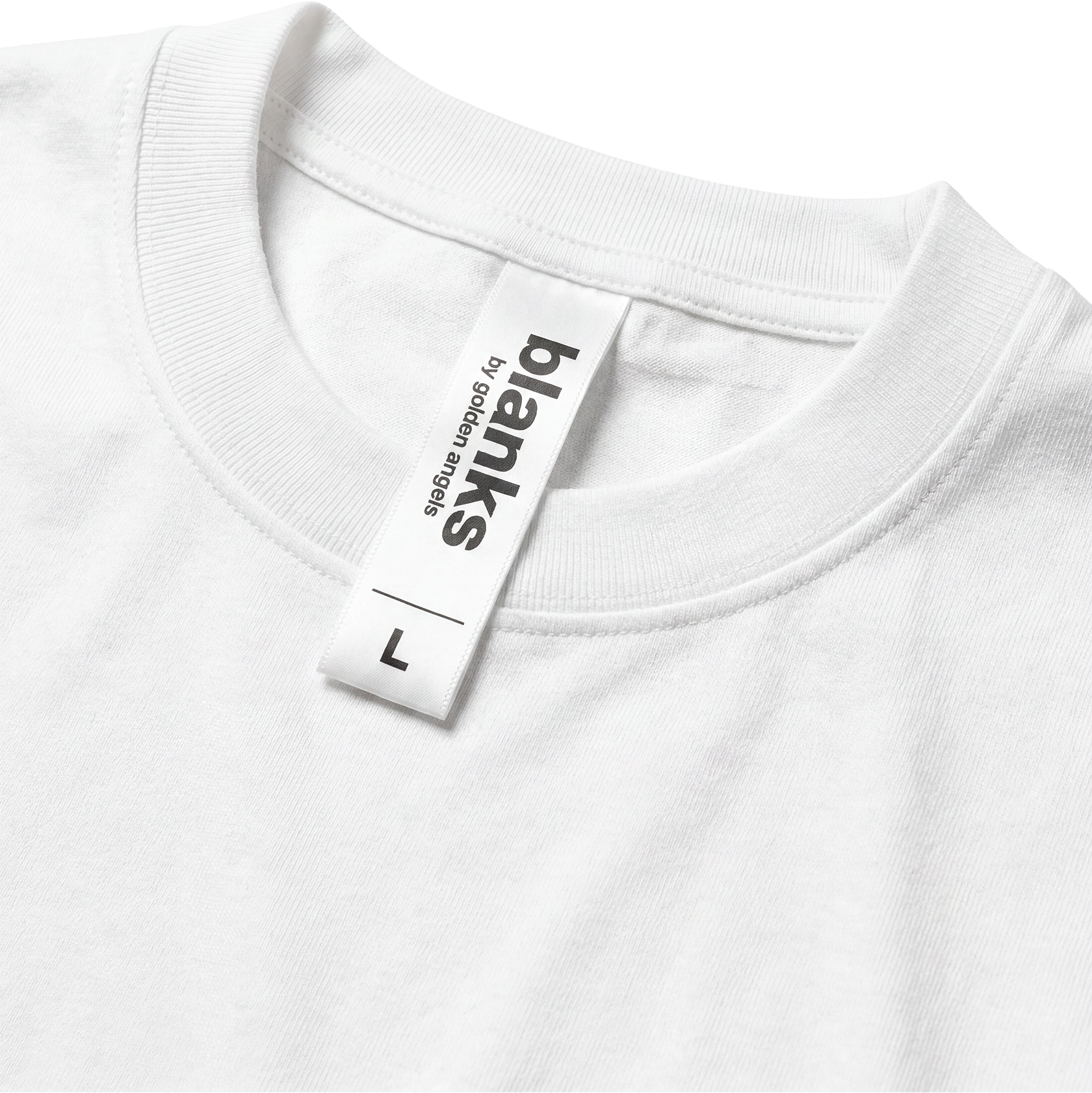Golden Oversized Blank Tee White