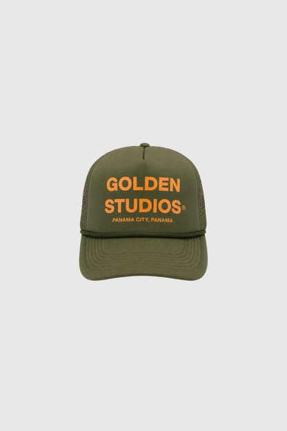 GA® Golden Studios Trucker Hat Olive
