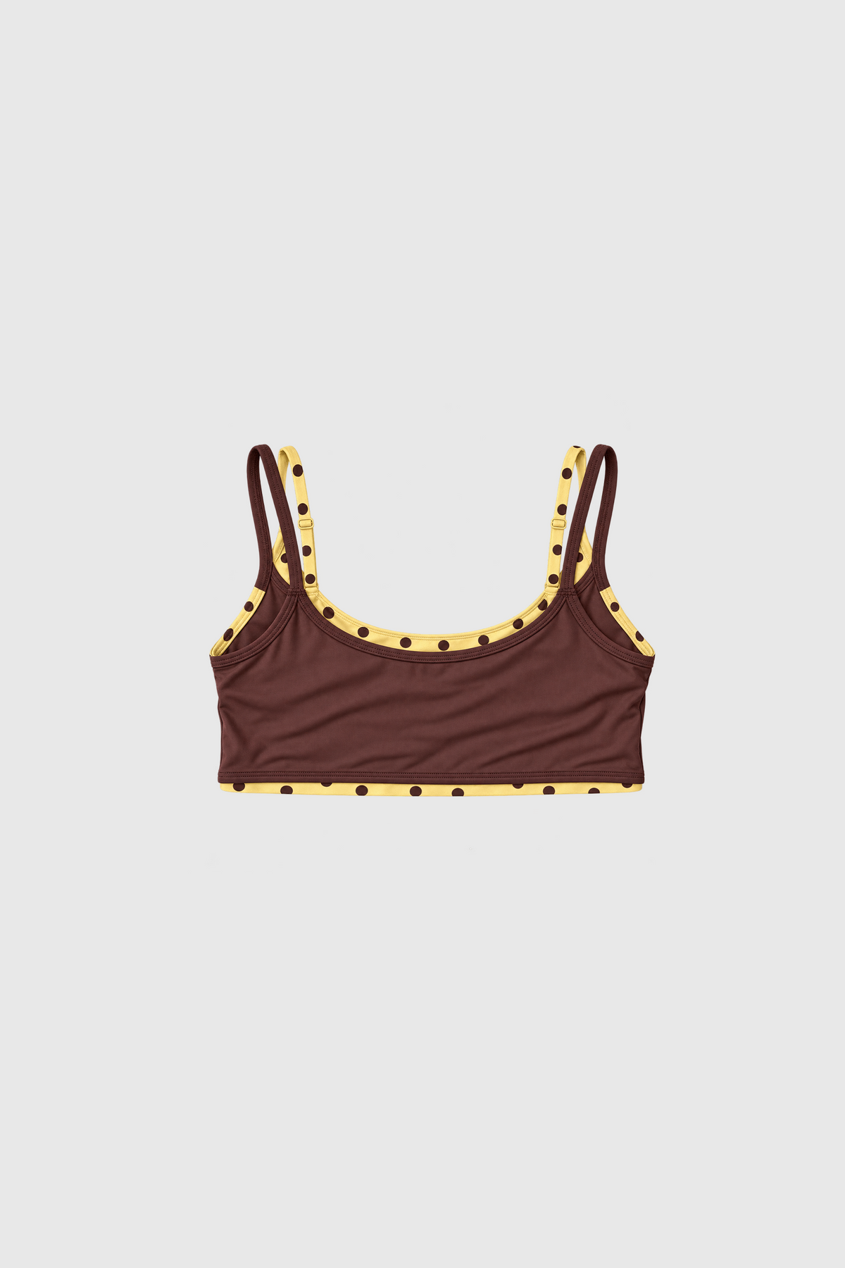 GA® Double Layer Scoop Bra — Cocoa Dot
