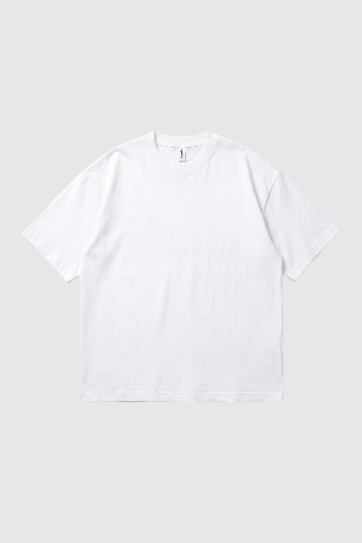 Golden Oversized Blank Tee White
