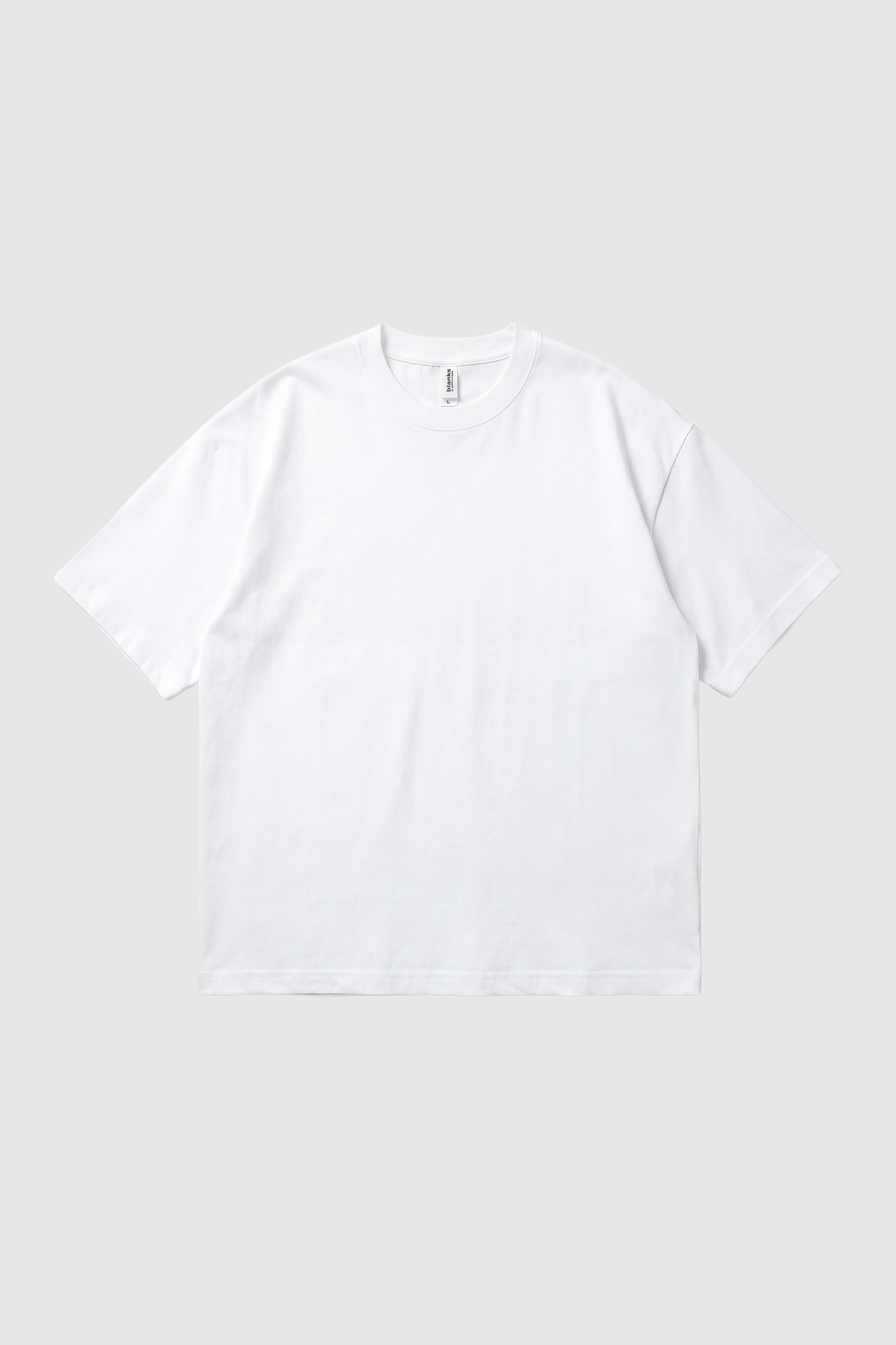 Golden Oversized Blank Tee White