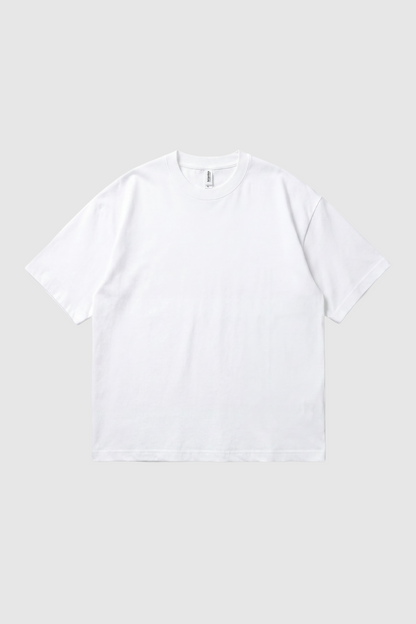 Golden Oversized Blank Tee White