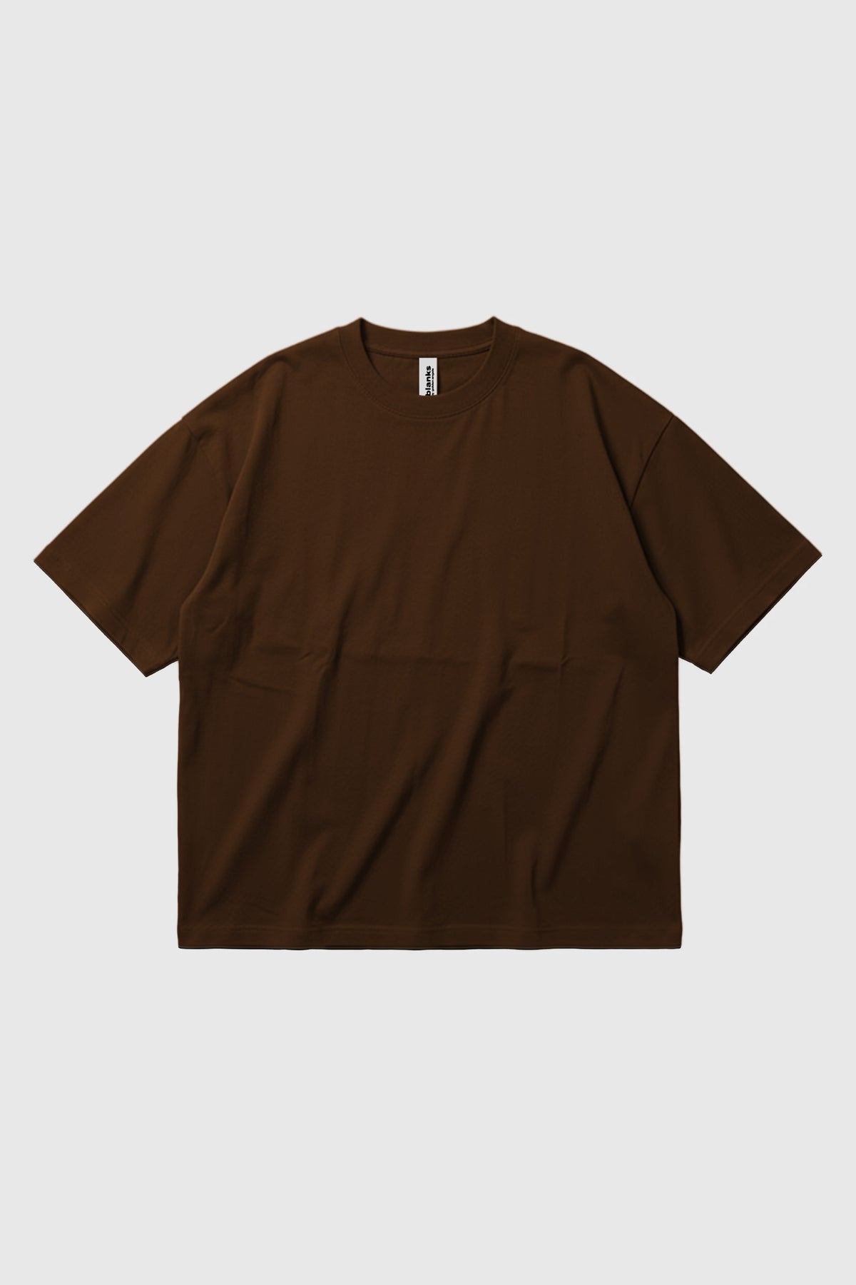 Golden Oversized Blank Tee Brown