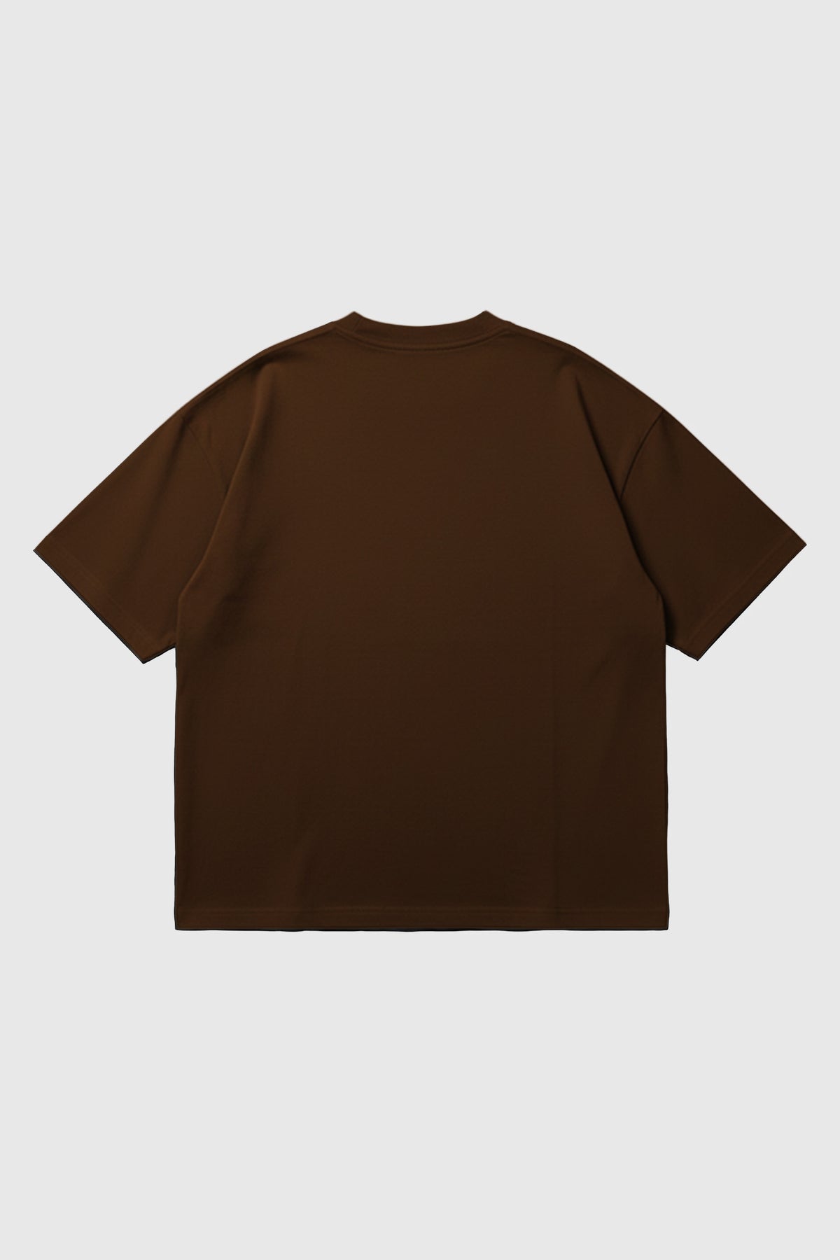 Golden Oversized Blank Tee Brown