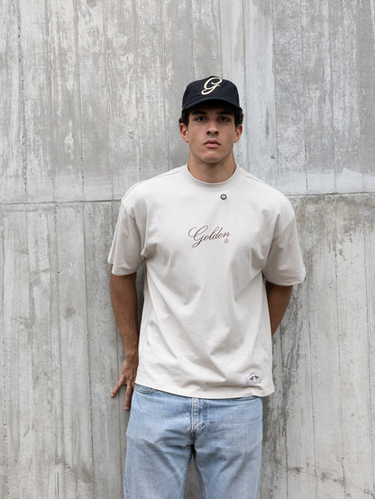 GA® Galloping Horse Oversized Tee — editorial styling and fit reference