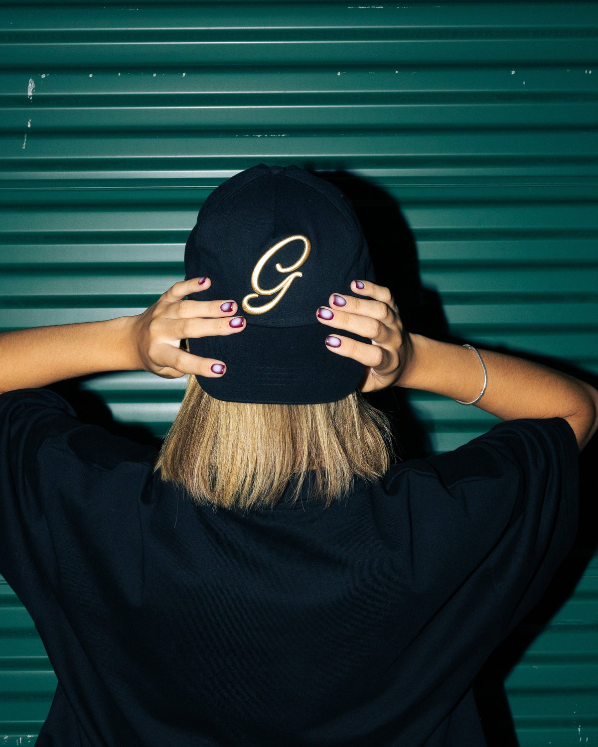 GA® Script G Cap Black — editorial styling and fit reference