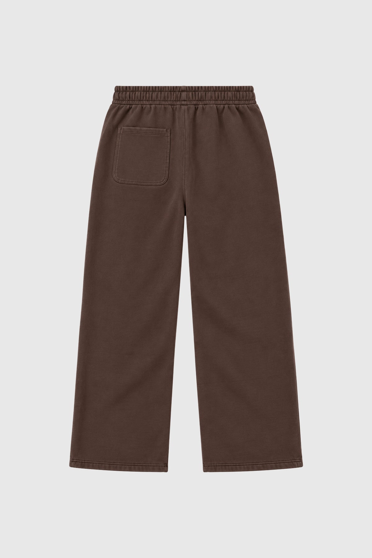 GA® Sun Logo Sweatpants — Brown — back on light gray