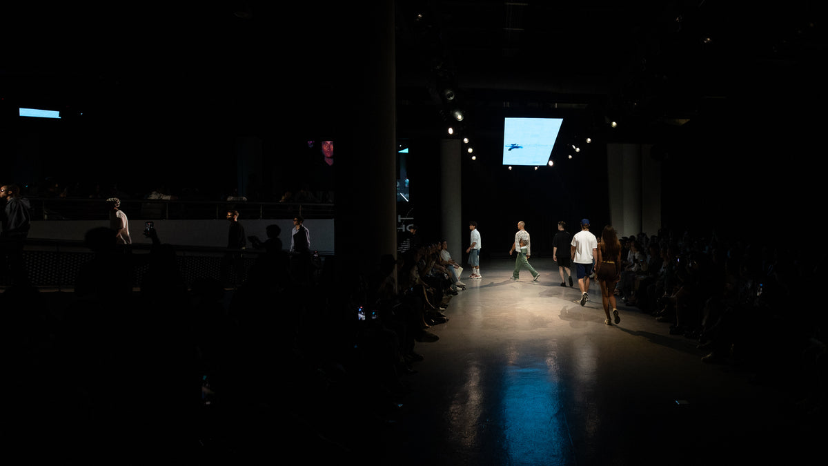 Golden Angels runway: Wide view of the Golden Angels runway and audience