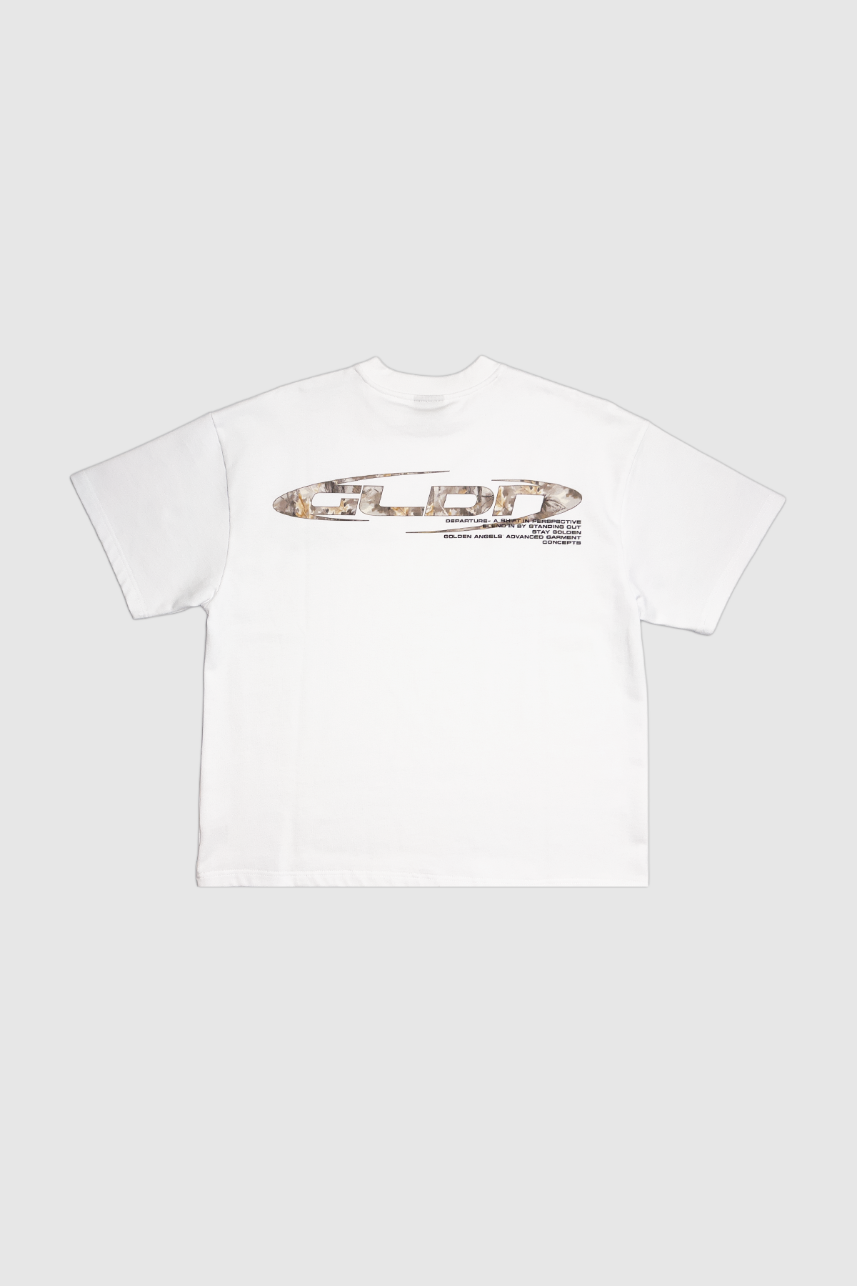 GA® Camo Logo White Tee